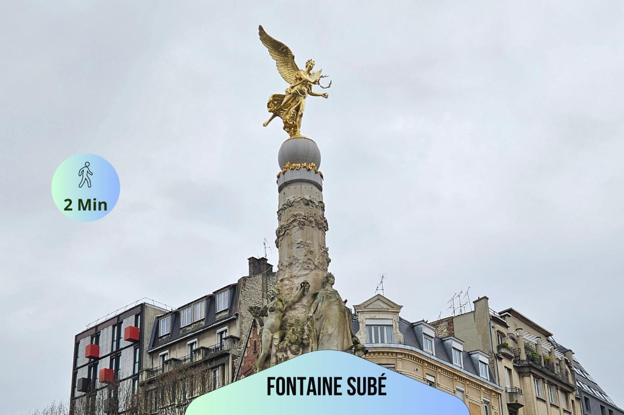 Passage Secret - Ideal Pro, Couples, Familles & Amis - Le Calme En Hypercentre - Wifi Haut Debit - Netflix - Machine A Laver - Gare, Cathedrale, Commerces, Restaurants & Transports En Commun A Moins De 10 Minutes A Pied Reims Exteriör bild