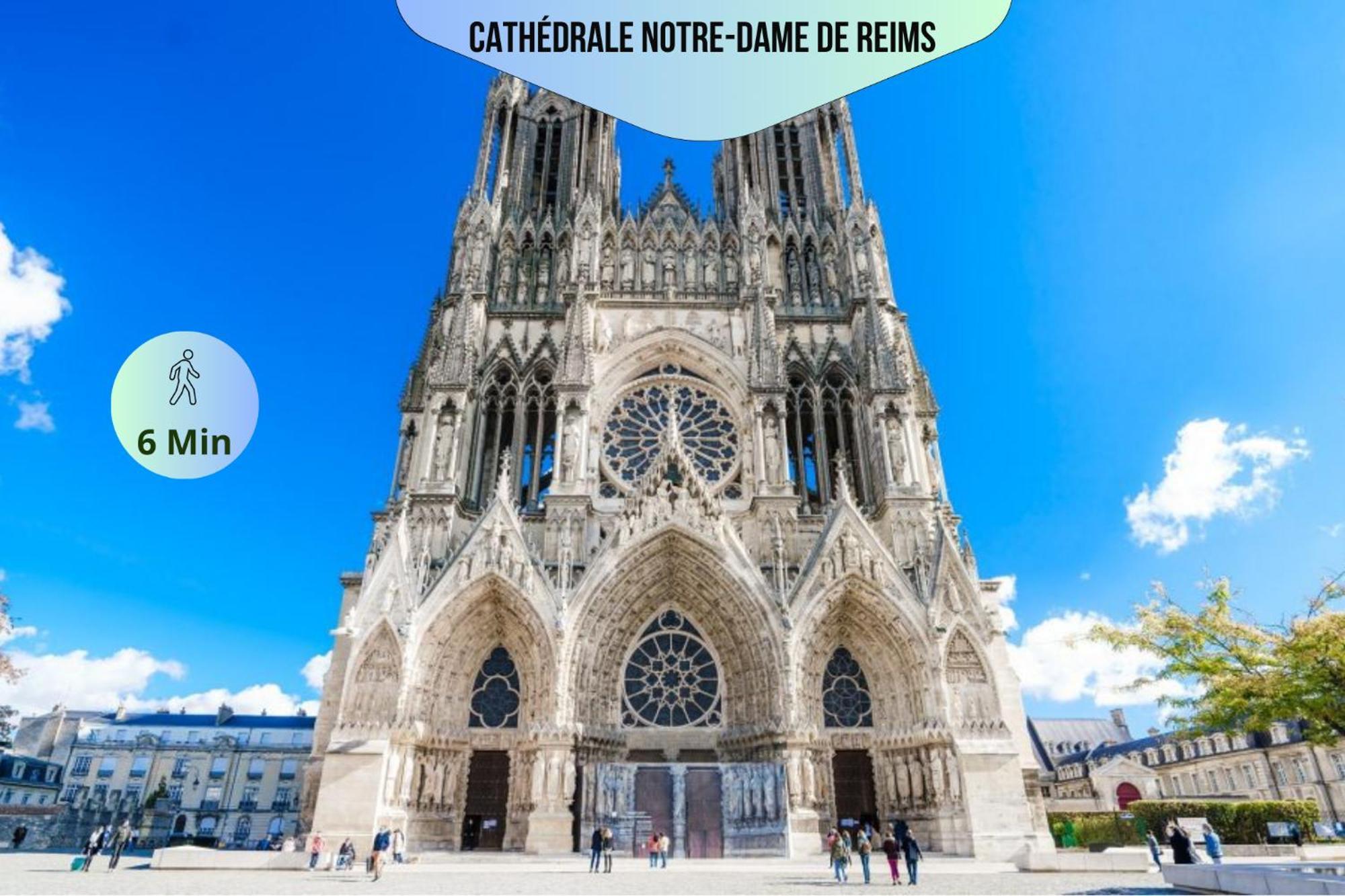 Passage Secret - Ideal Pro, Couples, Familles & Amis - Le Calme En Hypercentre - Wifi Haut Debit - Netflix - Machine A Laver - Gare, Cathedrale, Commerces, Restaurants & Transports En Commun A Moins De 10 Minutes A Pied Reims Exteriör bild